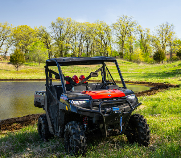 Powersports vehicles from Polaris and Arctic Cat
